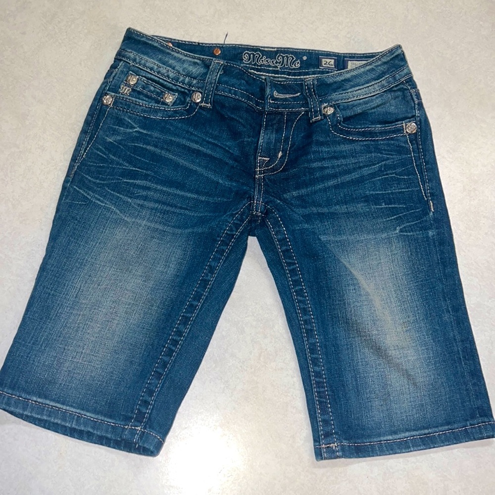 Miss Me biker shorts